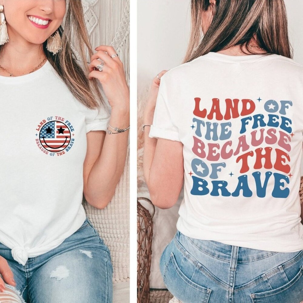 Land Of The Free Because Of Brave American Shirt, America T-Shirt